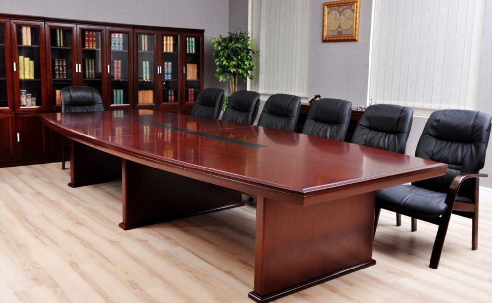 Duży stylowy stół konferencyjny 3,8m, fornir, outlet, -30%, wyprzedaż!