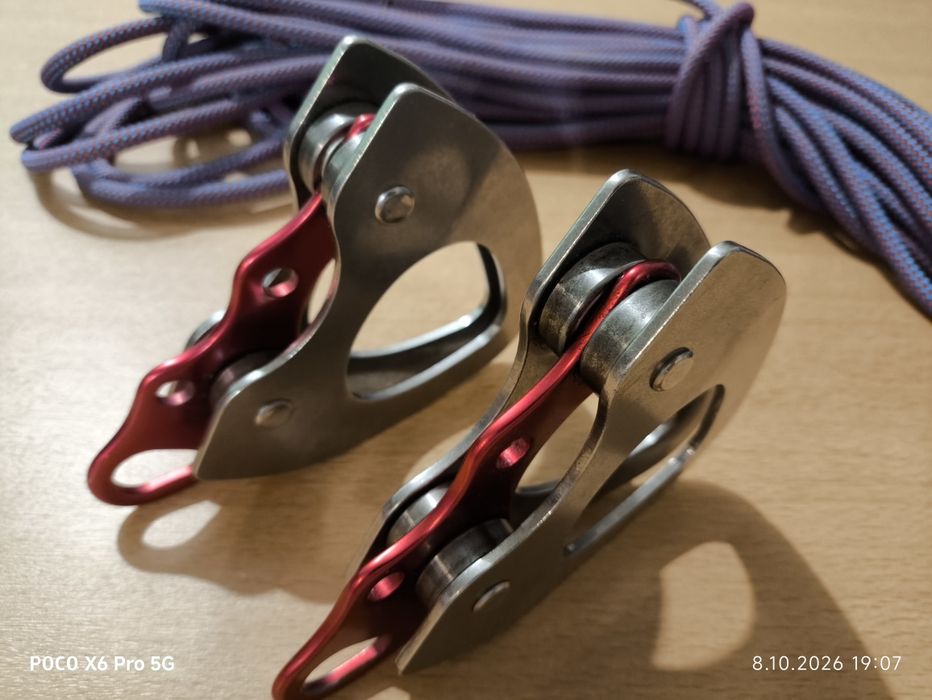 Bloczki Slackline Slackimoufle Quad Pulleys Slack Inov' – Komplet 2 szt.