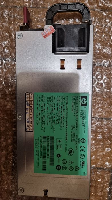 Блок живлення, зарядка  Dell 1100W PS-2112 та HP HSTNS-PD11 1200W 100A