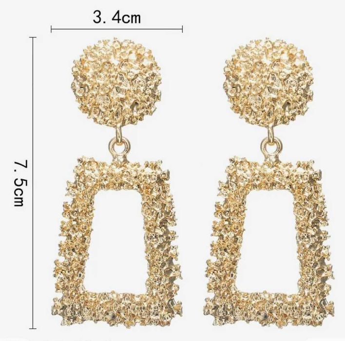 Сережки серьги геометричні