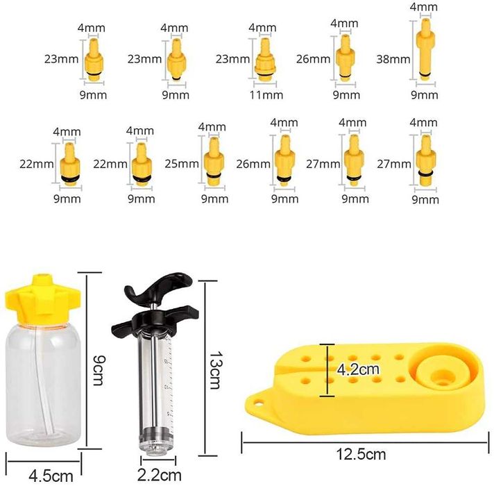 Kit de Sangramento Travões Hidráulicos / Óleo Mineral Bicicletas