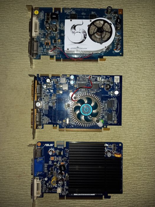 Відеокарти Radeon 512MB/GeForce на 256MB/512MB
