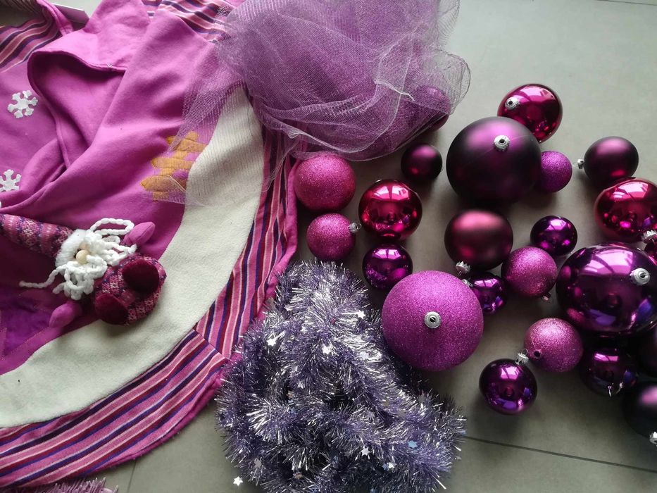 Decoração Natal - bolas e fitas