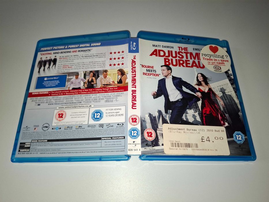 The Adjustment Bureau - Film Blu-Ray
