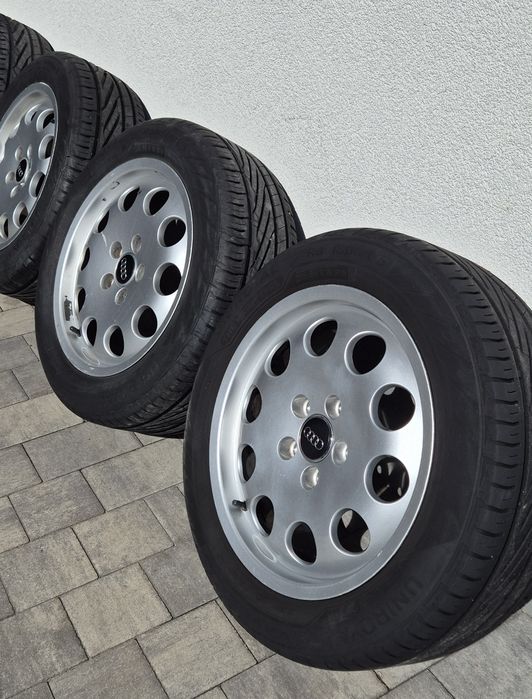 Oryginalna kute alufelgi aluminiowe felgi Audi OE4B0 601 025 P 16stki opony lato 205/55 r16