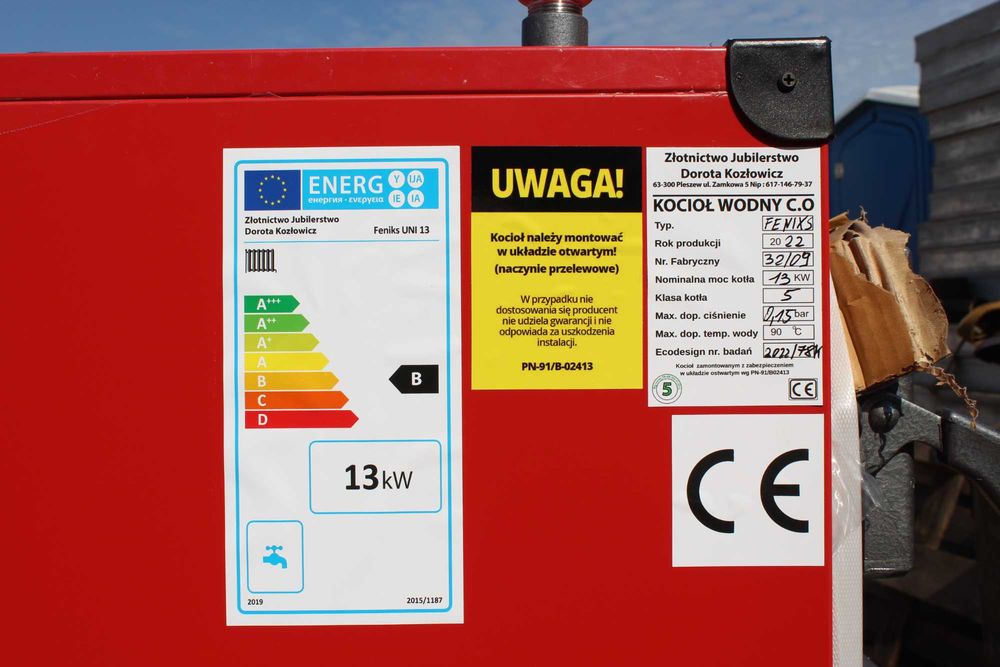 Kocioł Węglowy 13 kW Klasa 5 Ecodesign | Piec Zasypowy | Obsługa klienta 7 dni w tygodniu
