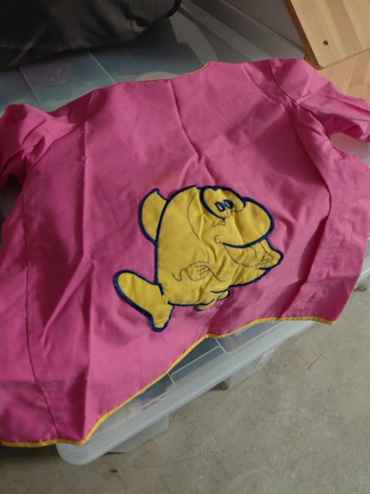 Conjunto bata, chapeu Peixinho Amarelo