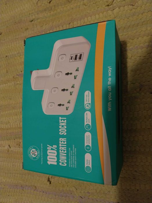 Tomada AC, Tomada Multiprise, Filtro de Rede Universal, Charger USB
