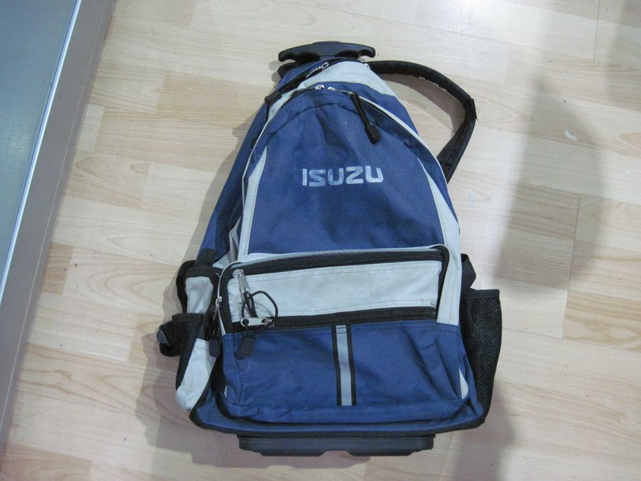 Plecak jako wozek na zakupy isuzu