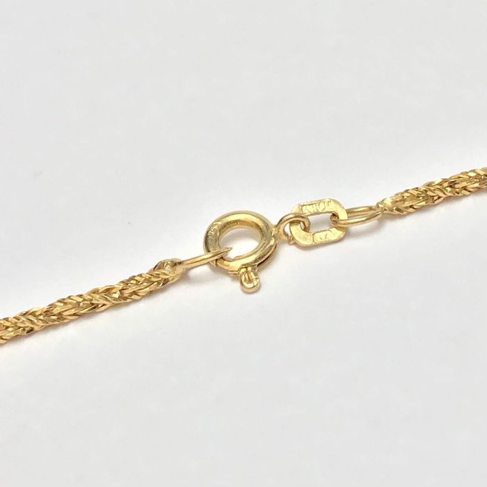 Złoty ŁAŃCUSZEK damski 18K ORYGINALNY splot 40cm