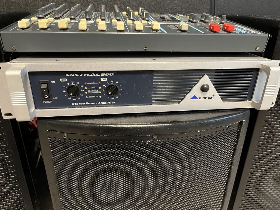 Мікшер StudioMaster ClubDSP/Підсилювач звуку Alto Mistral 900: 8