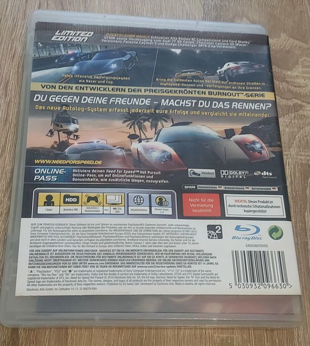 Need For Speed Hot pursuit ps3