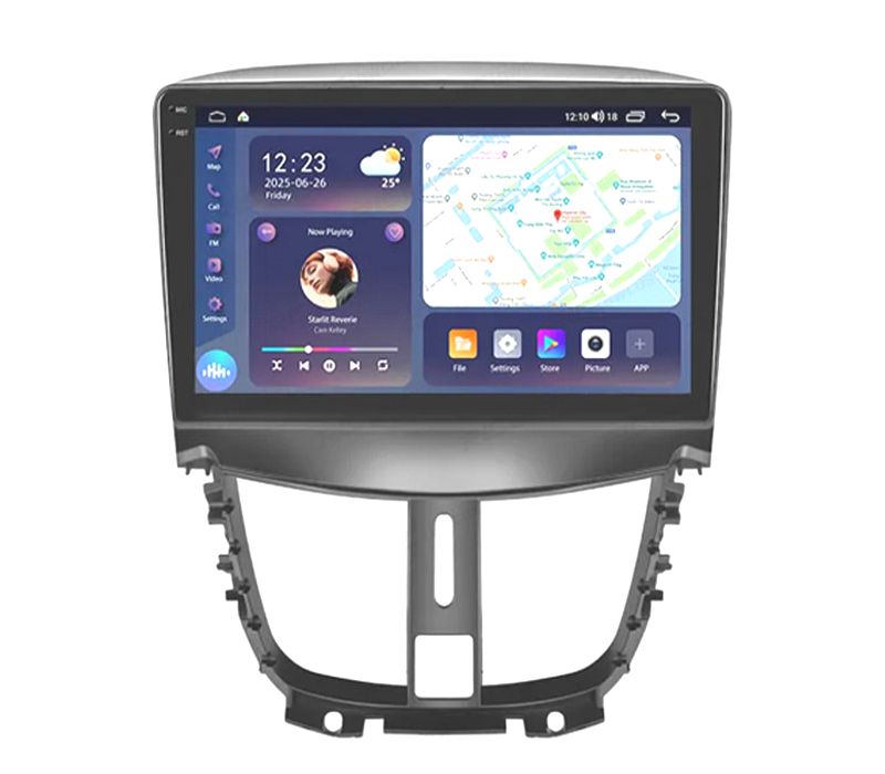 RÁDIO GPS ANDROID 13 PEUGEOT 207 06-15