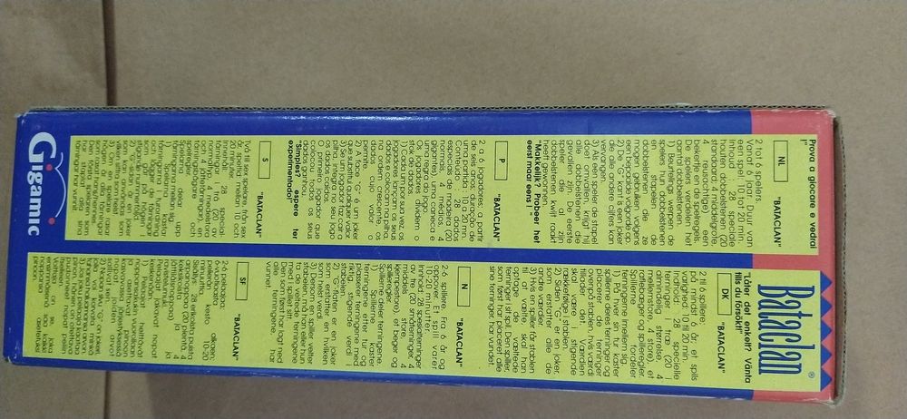 Jogo Bataclan  em madeira