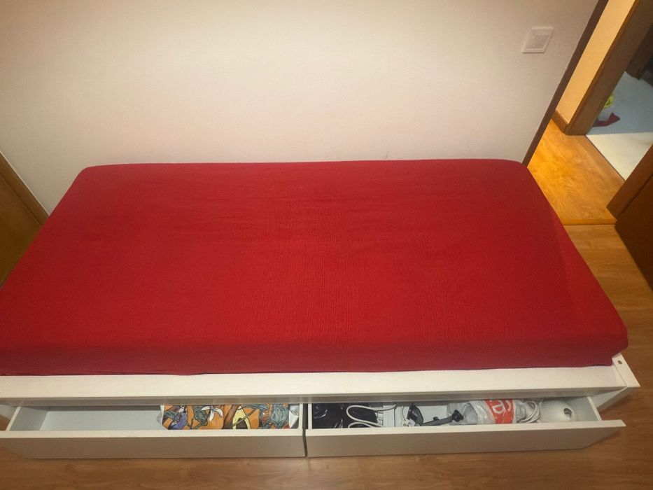 Cama individual MALM 90x200