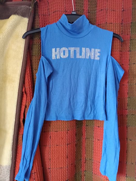 Bluzka golf na lato S niebieska nowa