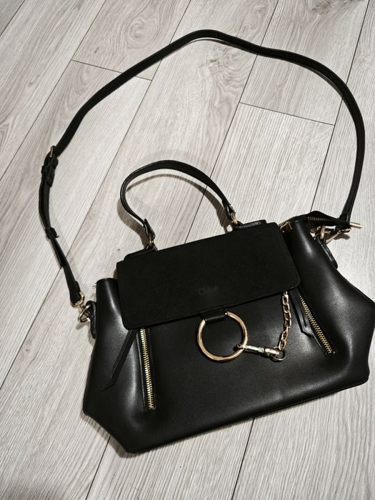 Torebka czarna na ramię i do ręki. Chloe