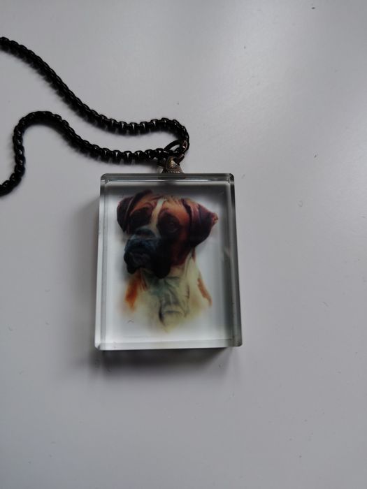 Wisiorek naszyjnik pies bokser