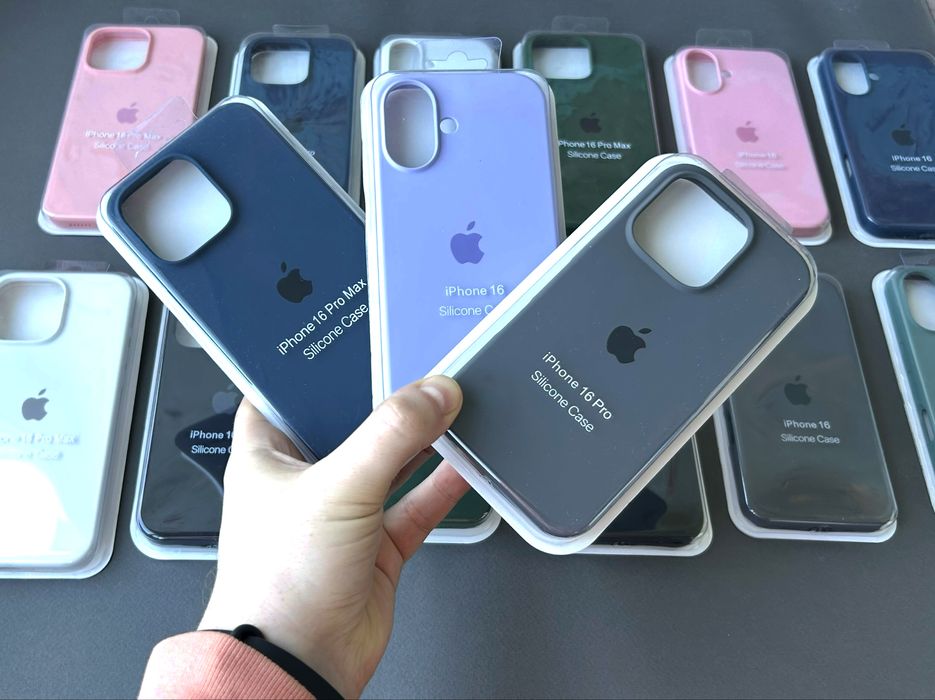 Чехол Silicone case Full iphone 16 pro max айфон силиконовый с яблоком