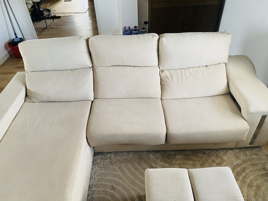 Sofa de 3 lugares com chaiselongue