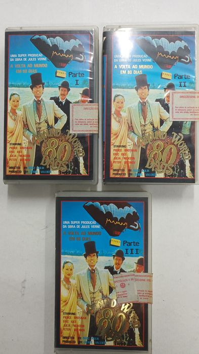 A Volta ao Mundo em 80 Dias (1989) Coleção VHS Completa (Partes I, II, III)