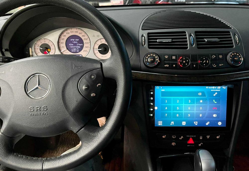 (NOVO) Rádio 2DIN 9" [4+64GB]• Mercedes Classe E (E220) • Android W211