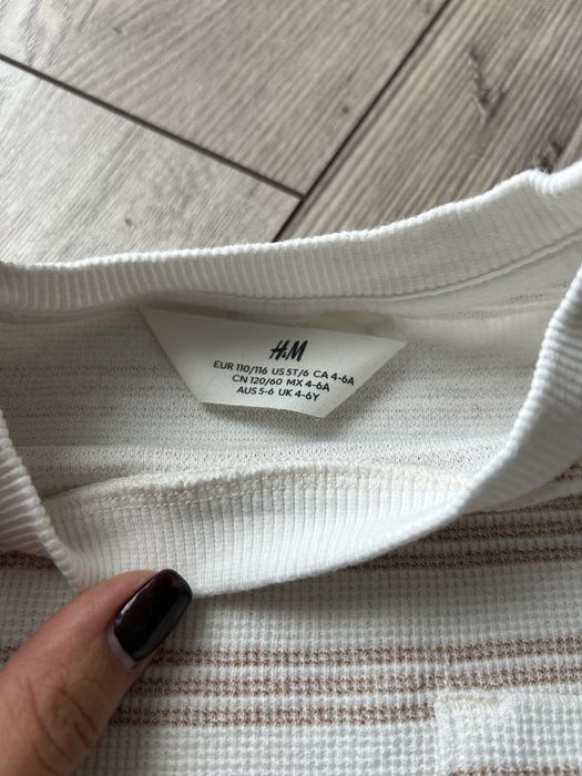 Dwa tshirty chłopięce h&m rozm. 110/116