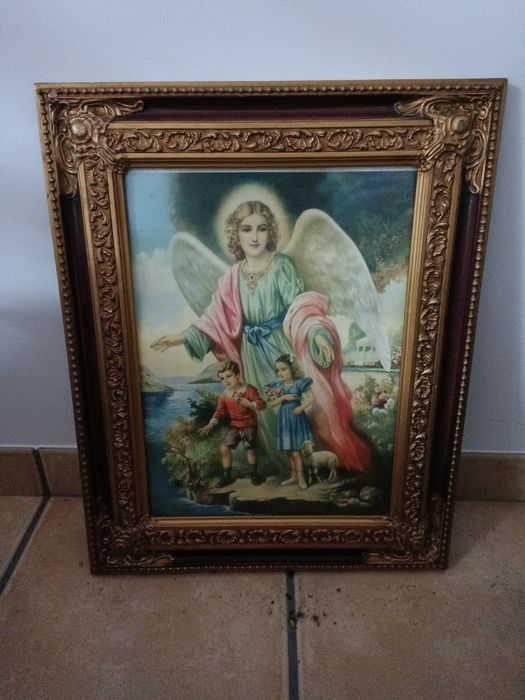Quadro antigo motivos religiosos