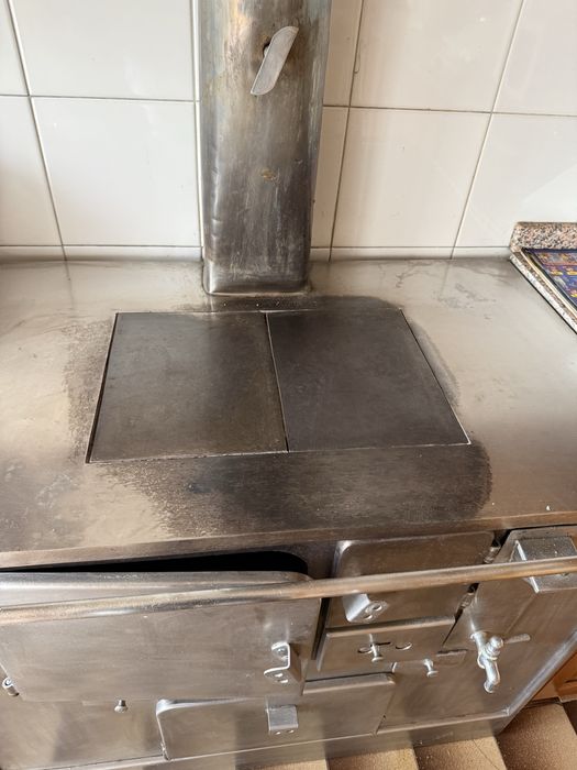 Forno-Fogão a lenha em inox