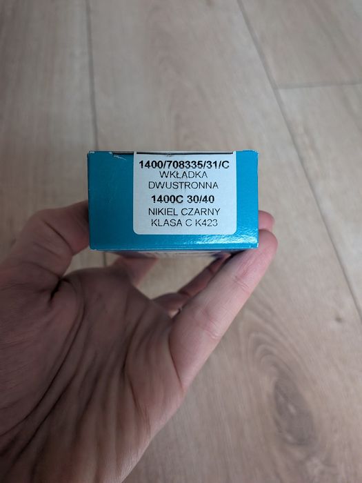 Wkładka Wilka 30/40 klasa C czarny nikiel