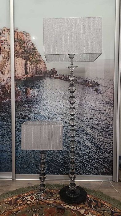 Торшер для підлоги (скло) Торшер настільний (скло)