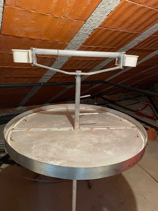 Poleiro para papagaio aço inox com pé