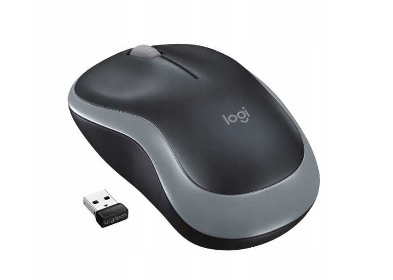Myszka bezprzewodowa czerwona Logitech M185 sensor optyczny na baterie