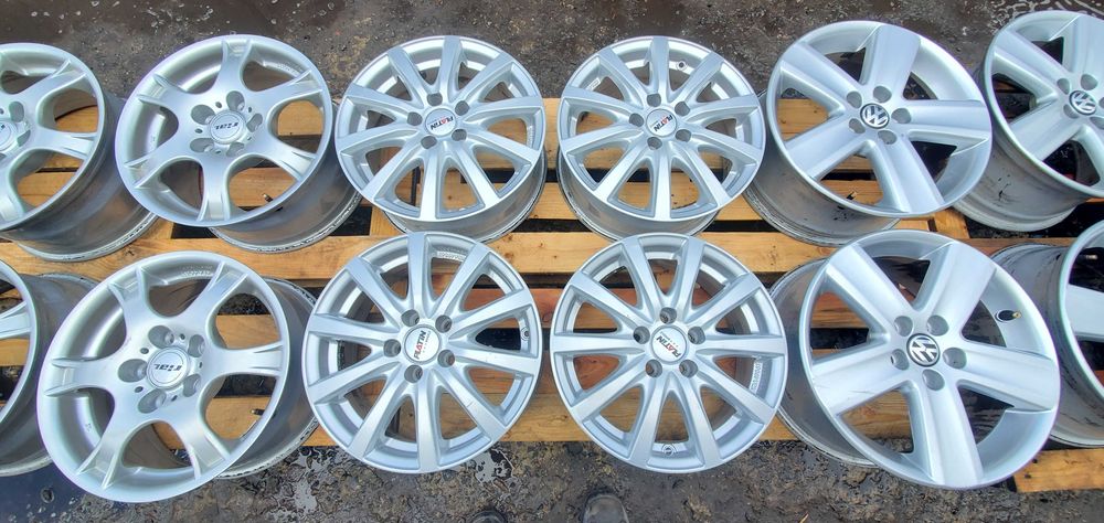 Диски 5 100 R15 Volkswagen Golf-4, Skoda Oktavia Tour, Fabia Platin Germany, 6J ET38