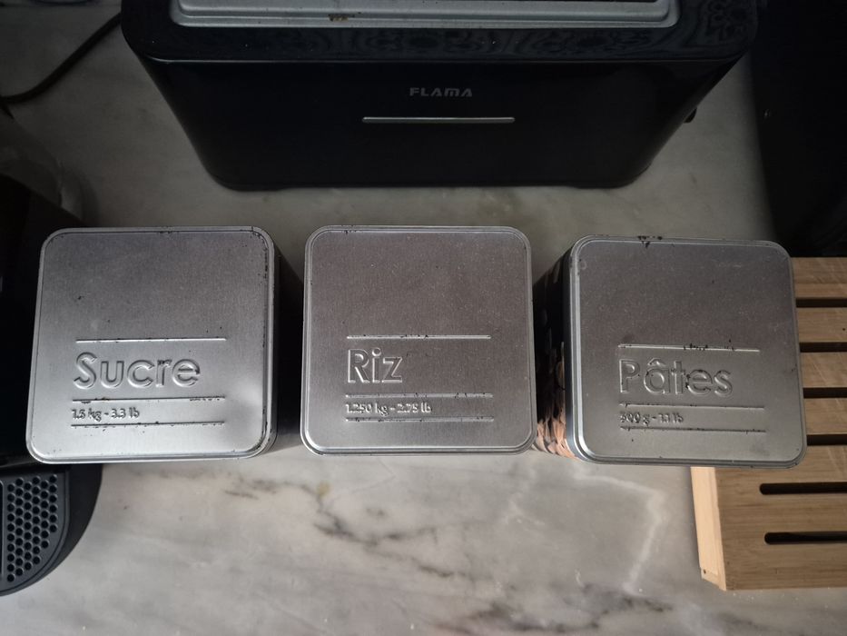 Caixas de arrumação massa, arroz e açúcar64285337371906121