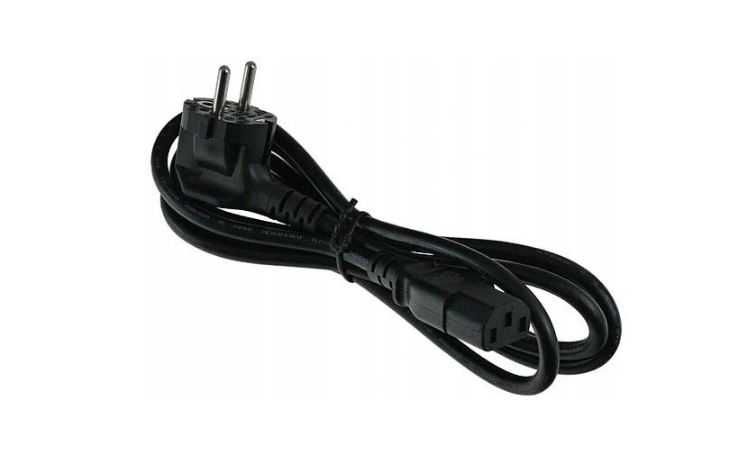 2x Kabel zasilający ATX do komputera, tv, monitora 1-1,6m