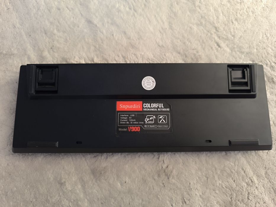 Механічна ігрова клавіатура Snpurdiri V900 60% (Blue Switches, RGB)