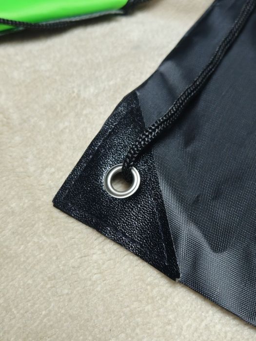 Czarny worek sportowy plecak torba trening szkola