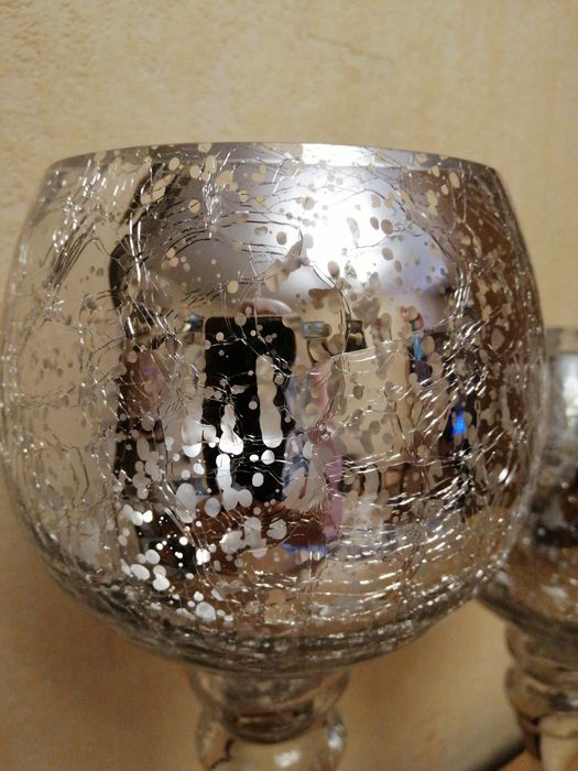 Подарочные бокалы - подсвечники Isabelle, 35 и 30 см