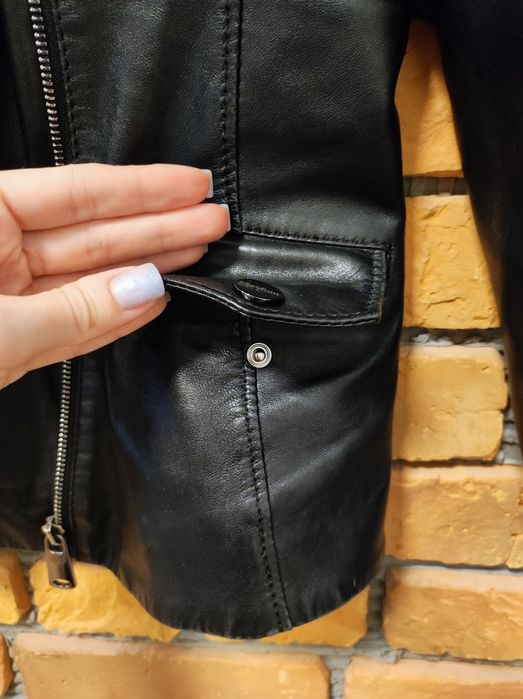Шкіряна курта жіноча розмір S