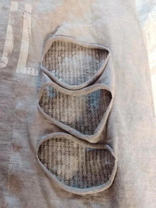 Cienka beżowa bluza boho / hippie