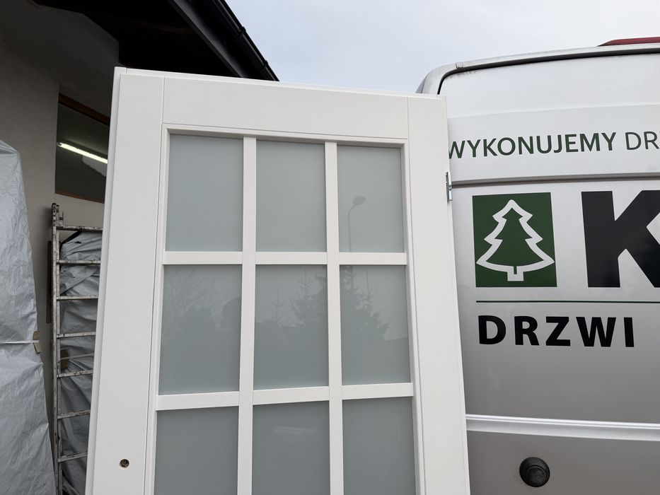 Drzwi wewnętrzne drewniane OD RĘKI Biale szpros francuski Cała Polska