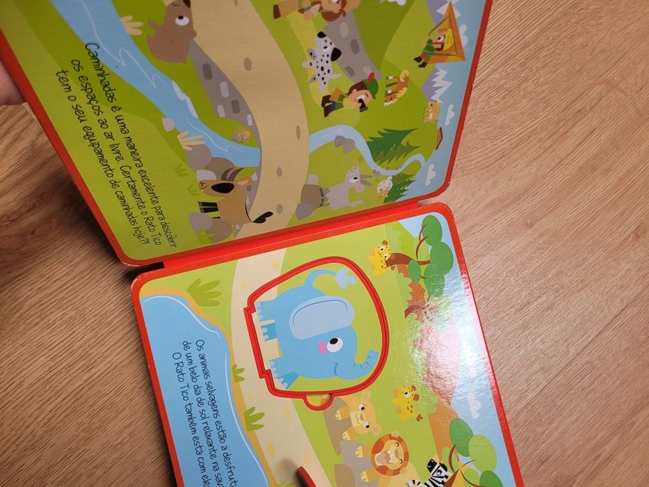 Livro Descobre e brinca crianças