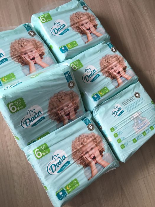Pieluchy Dada 6 zielone,nowych 6 paczek,szybka wysyłka!