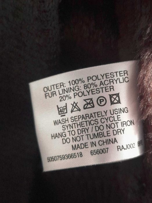 kamizelka kożuchowa, bezrękawnik kożuchowy brązowy, bay