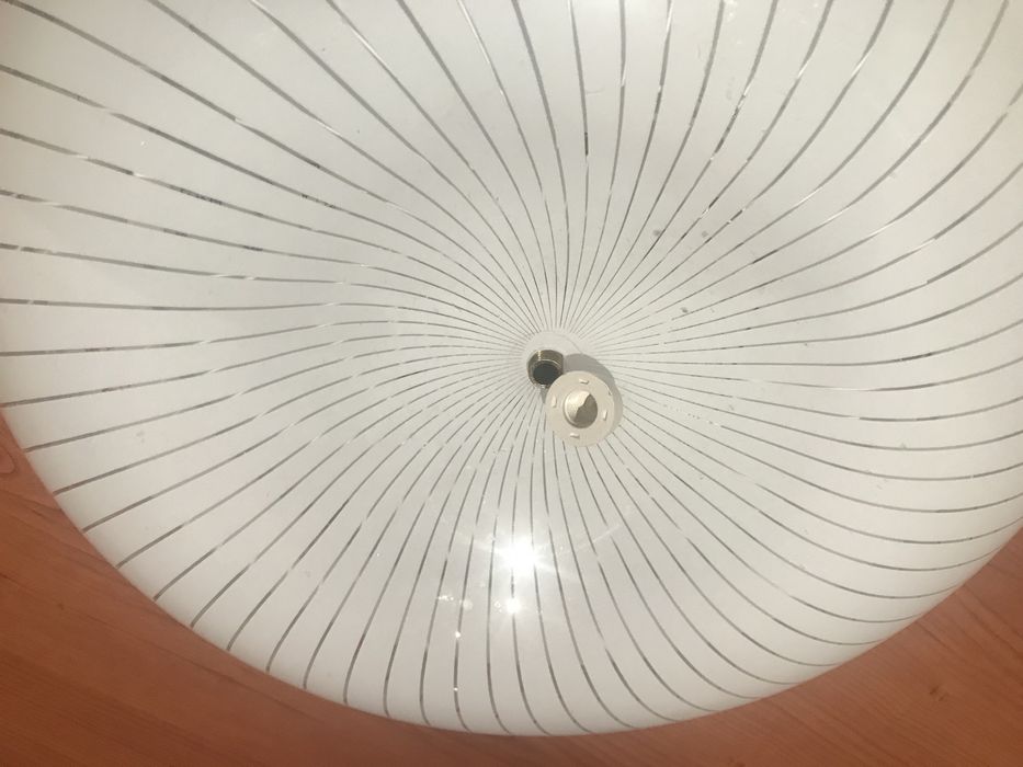 Apique teto com lampada redonda flurescente (novo) aplique parede made