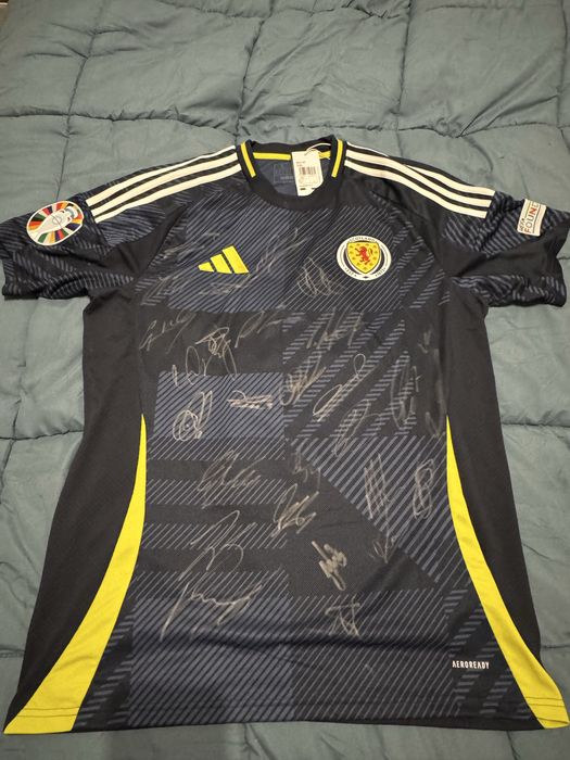 Camisola Seleção Escocesa Euro 2024 autografada com certificado