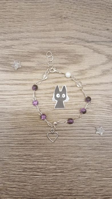Nowe Bransoletki z zawieszkami na igłach jubilerskich, handmade