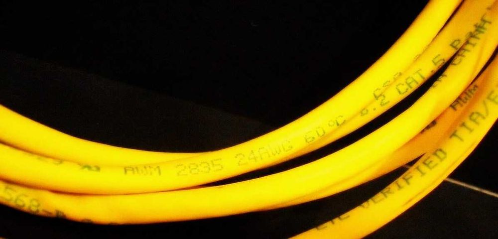 CAT 5 Ethernet Patch Cable 24AWG UTP TIA/EIA 568B.2