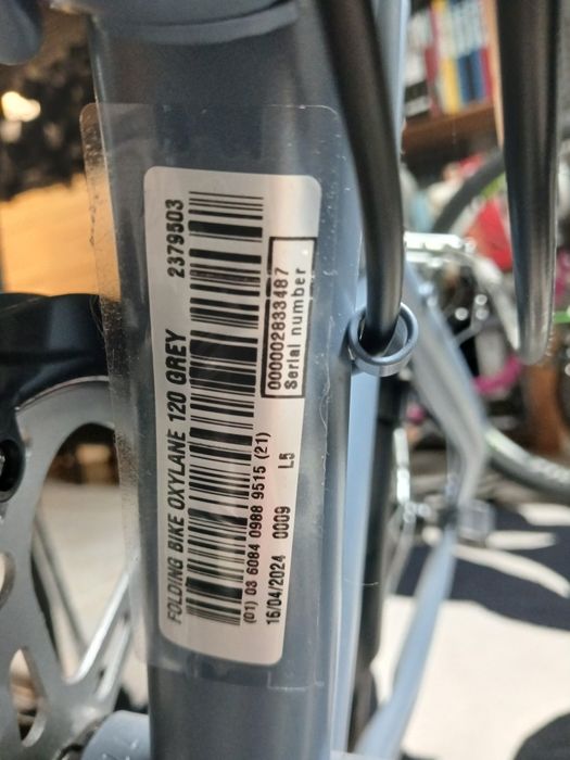 Bicicleta B twin desdobrável Oxylane 120 Gray